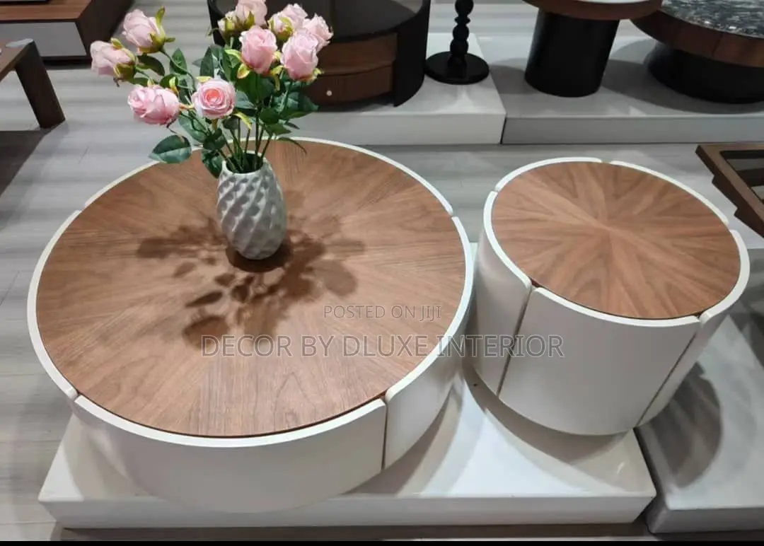 Modern Petal Wooden Round Center Table