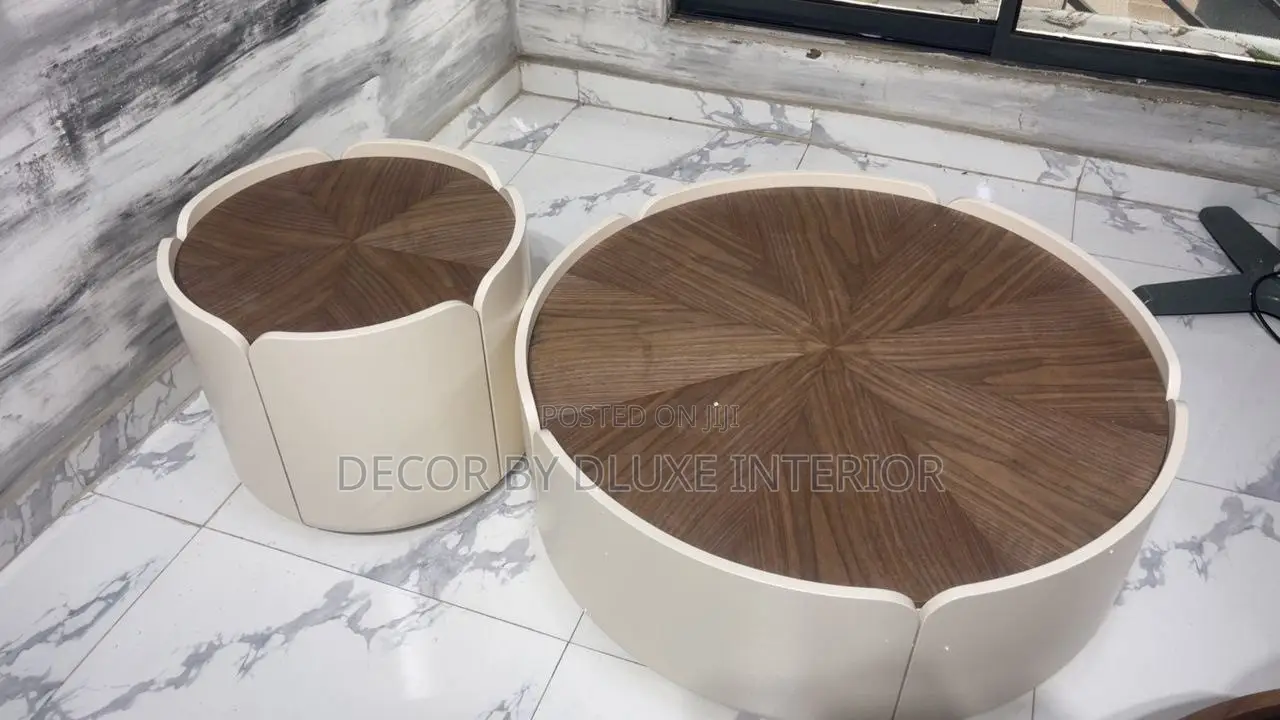Modern Petal Wooden Round Center Table