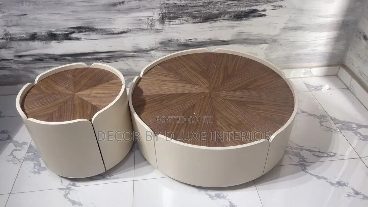Modern Petal Wooden Round Center Table
