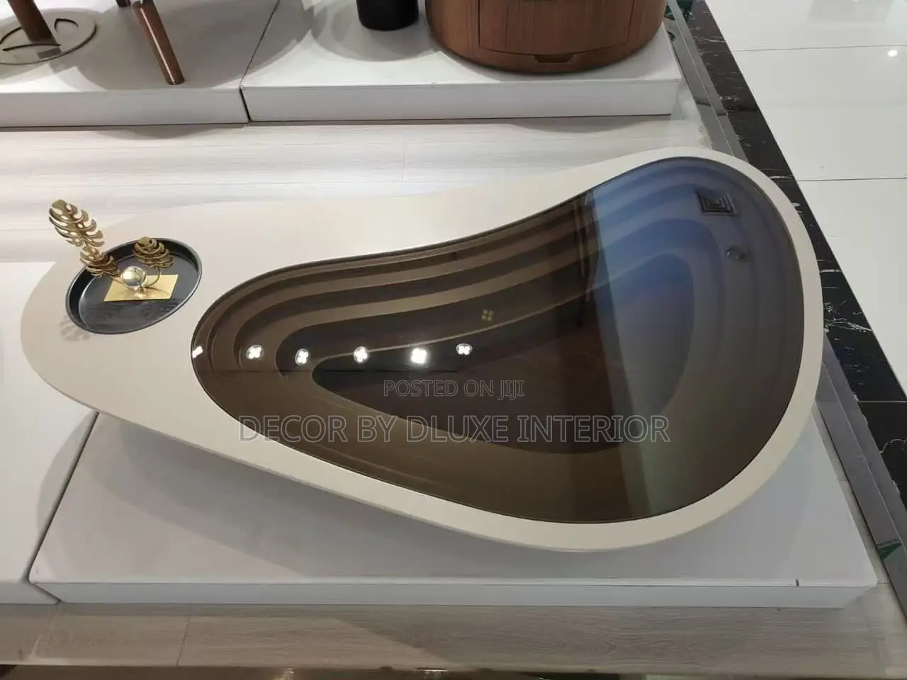 Modern Special Shaped Glass Coffee Table
