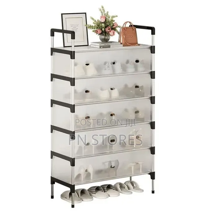 7 Layers Shoe Rack With Dust Cabinet