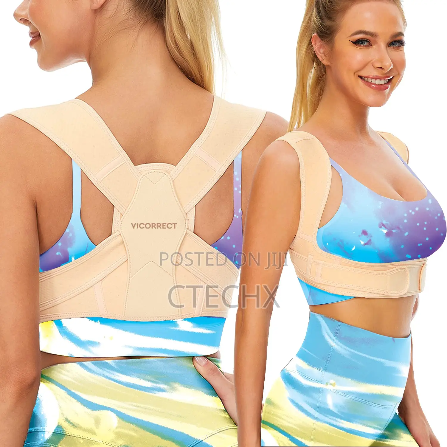 Vicorrect Posture Corrector for Women and Men, Adjustable. (Large/Xl)