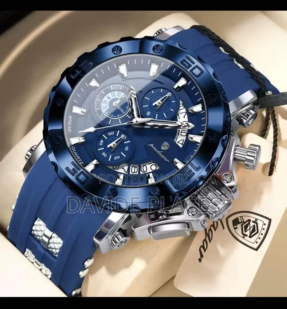 Poedagar 928/830 Sport Diver Chronograph, Waterproof Unisex Wristwatch