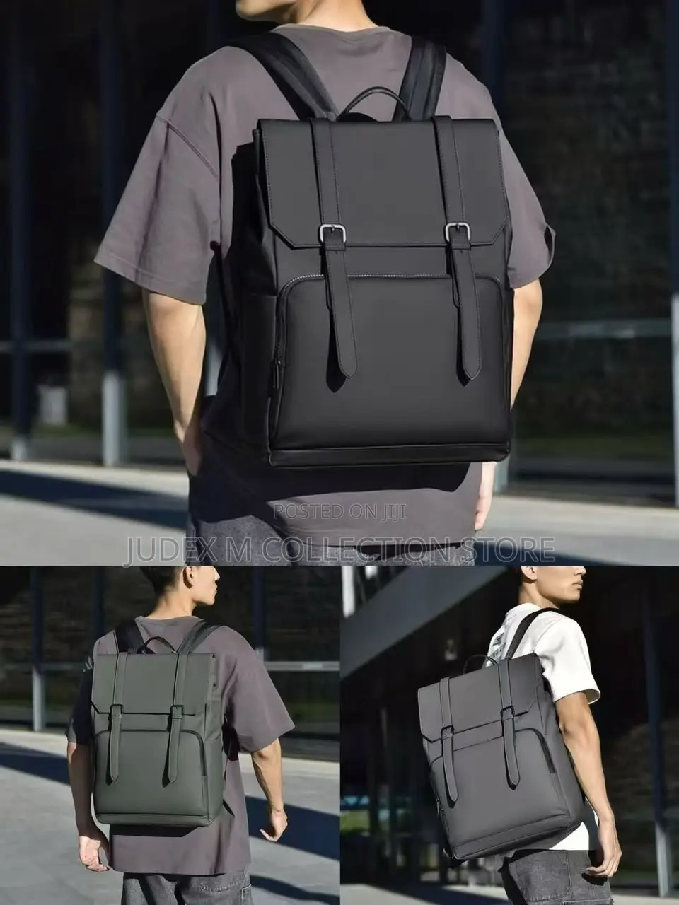 Plain Leather and Luxury Backpack Bag