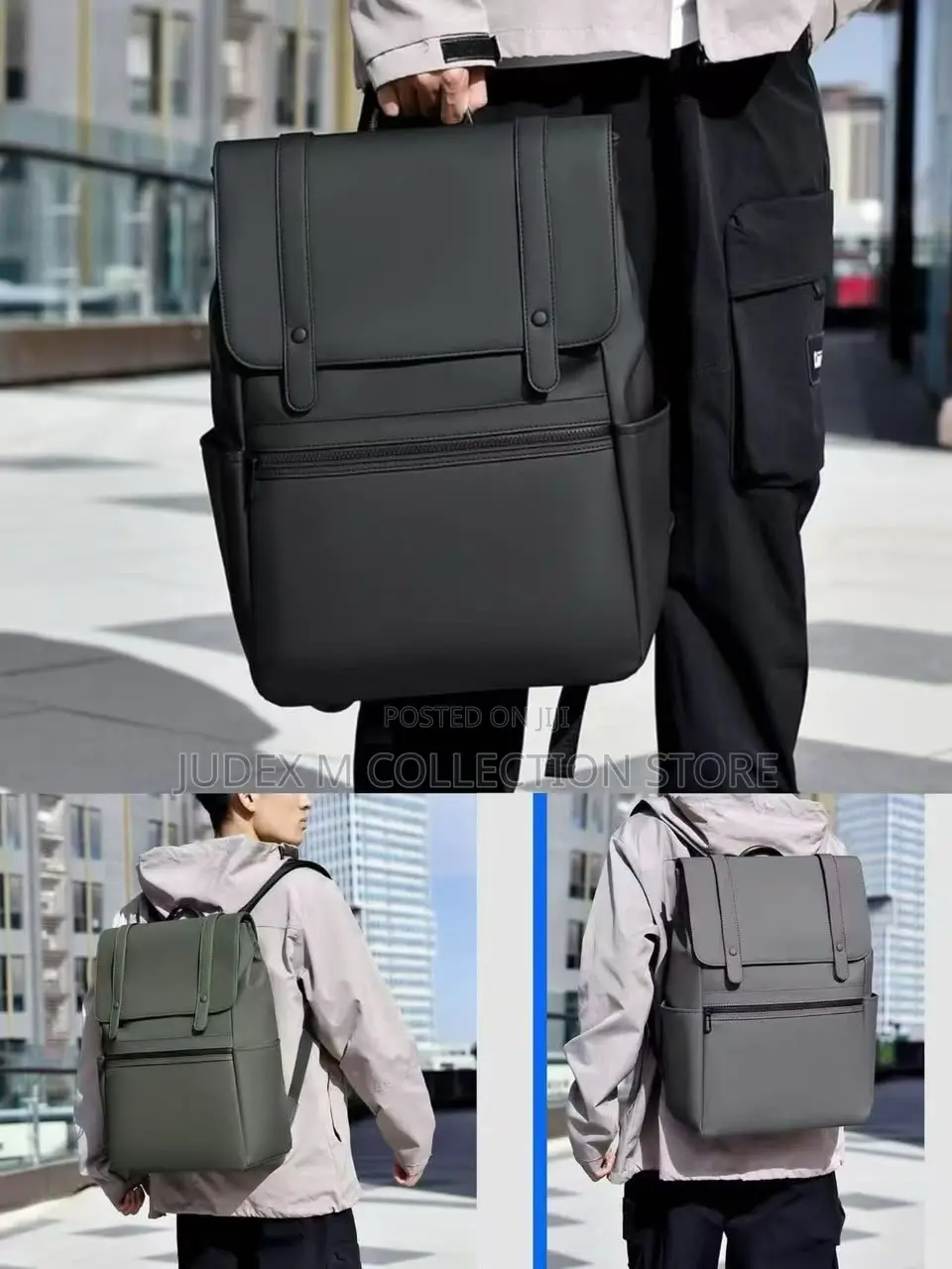 Plain Leather and Luxury Backpack Bag