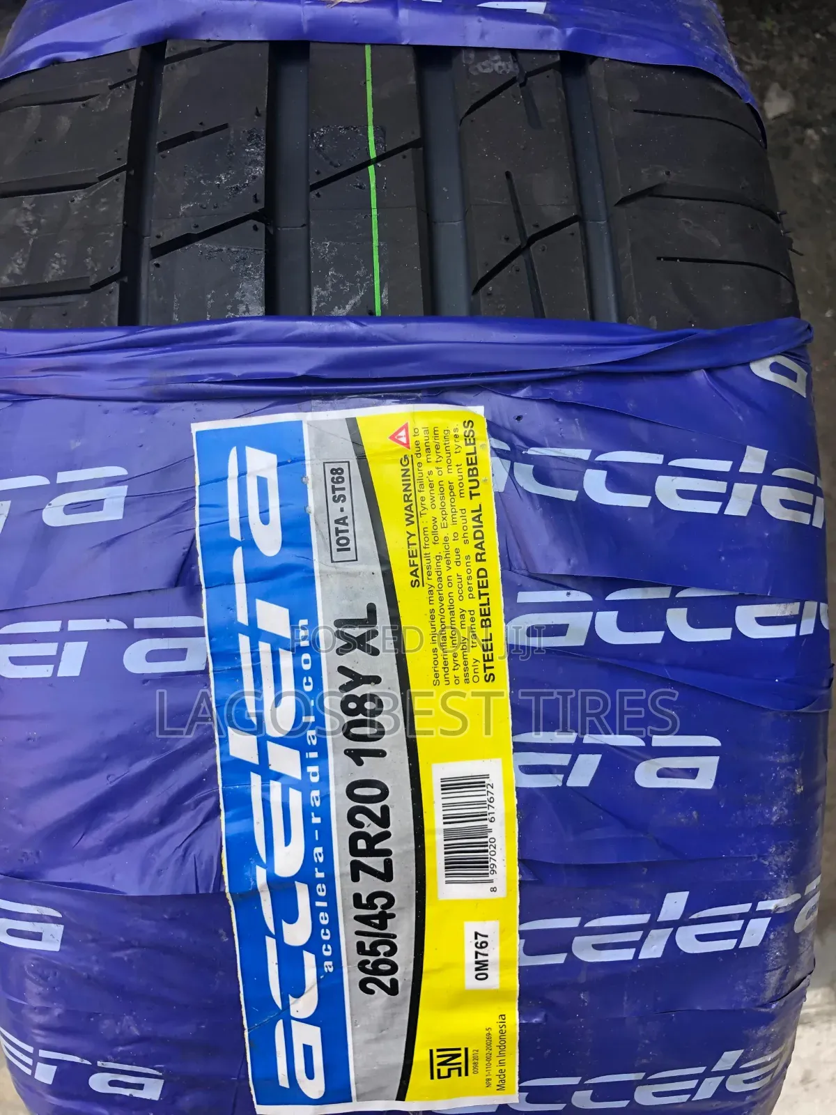 Accelera Iota ST68 265/45zr20 108Y XL – Brand New High-Performance