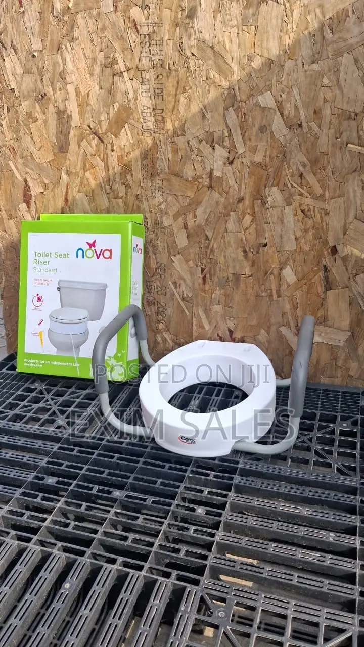 Toilet Seat Riser With Padded Support Handles (Nova/Carex)