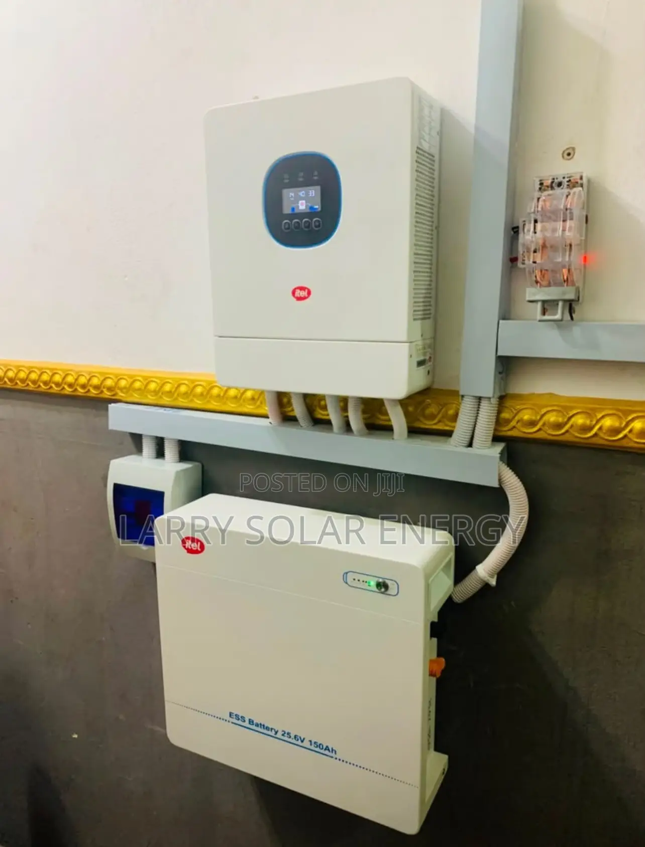 Full Solar Installation of 3kva by 2.56kwh Lithium Battery Both Itel
