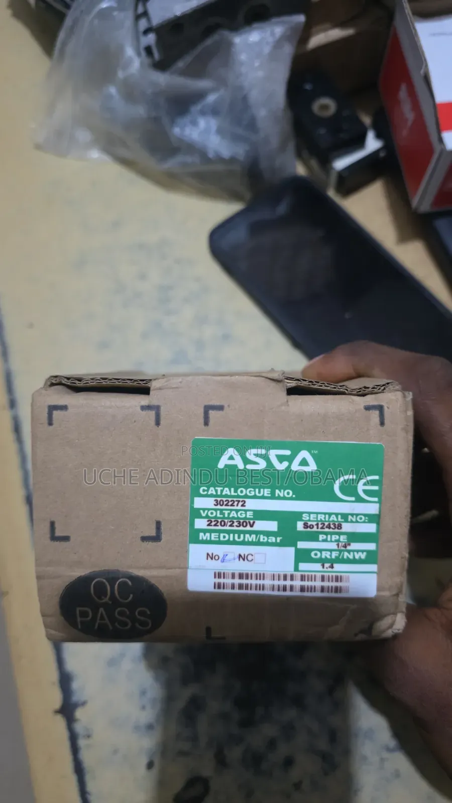 Acso Valve Normally Open and Normally Close 1/4"