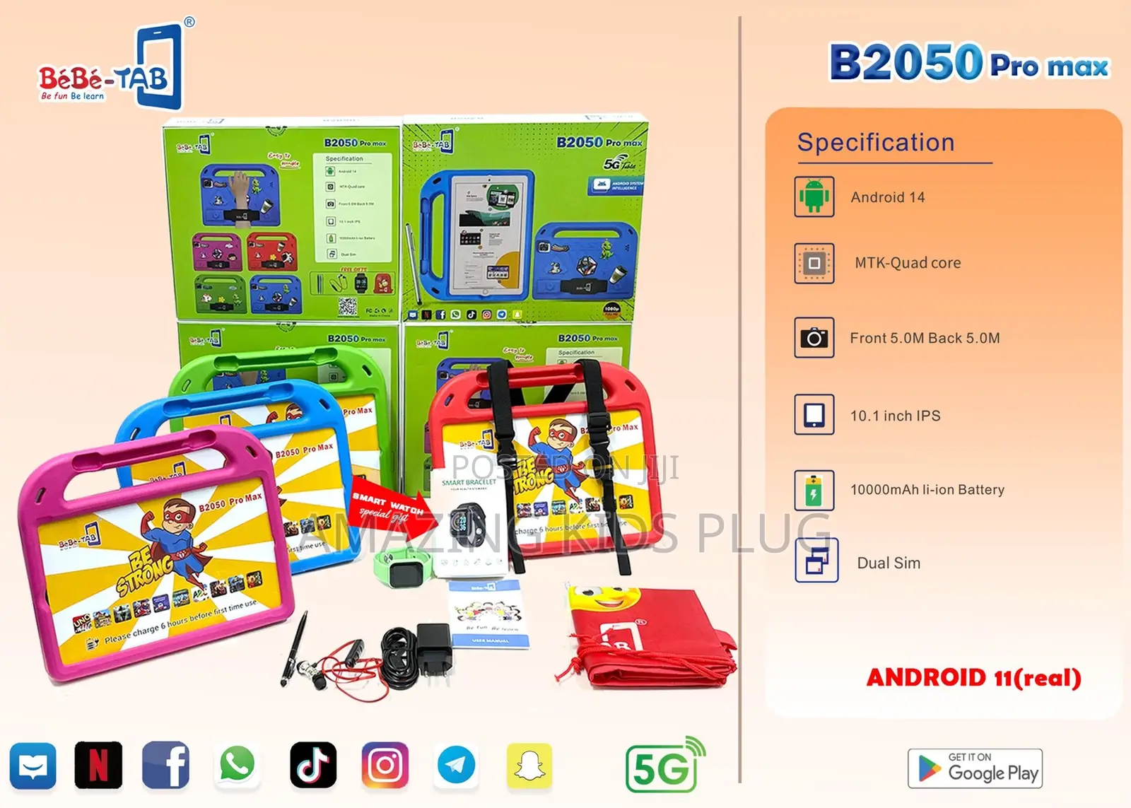 New Bebe B2050 Pro Max 256 GB