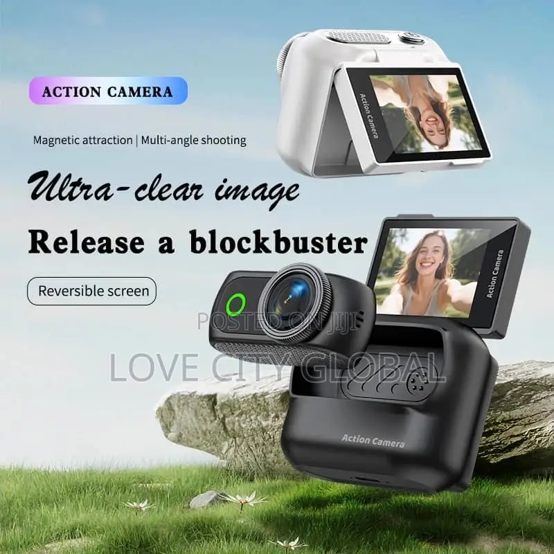 Action Camera Flip Screen WiFi Video Portable Sports Camera Anti Shake