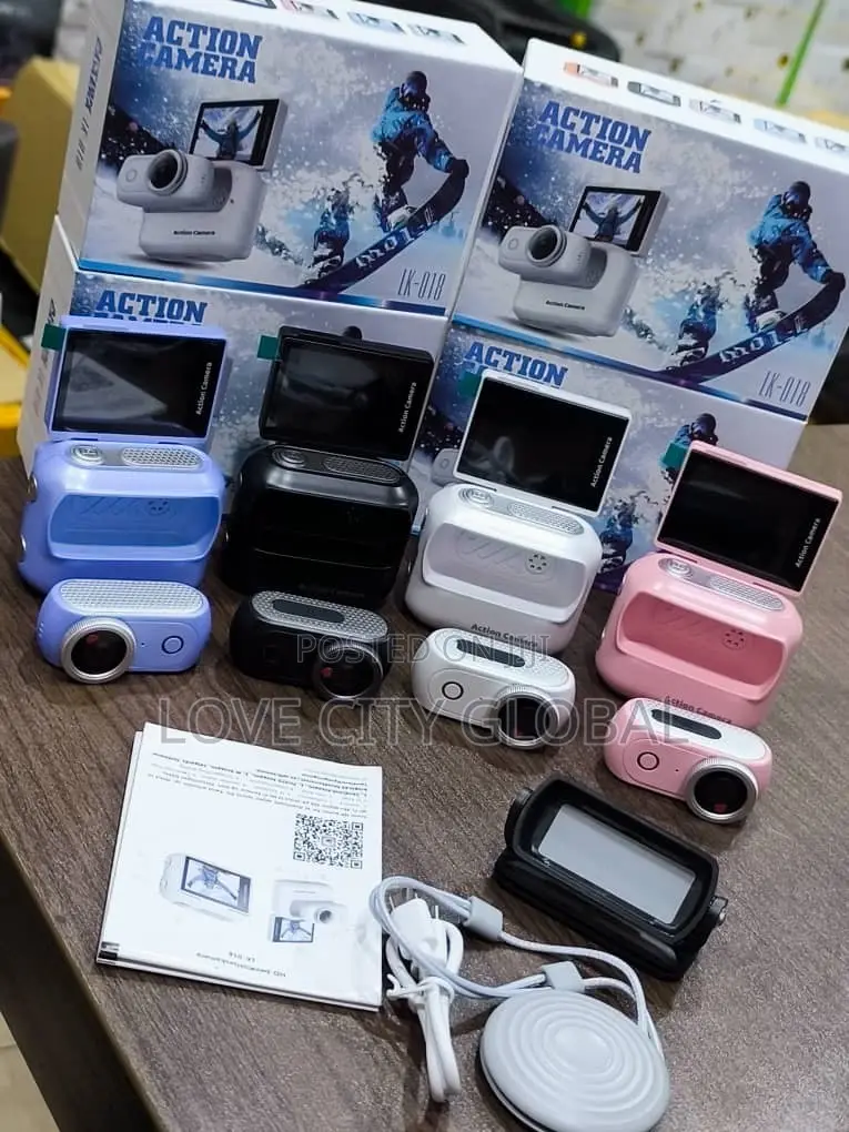 Action Camera Flip Screen WiFi Video Portable Sports Camera Anti Shake