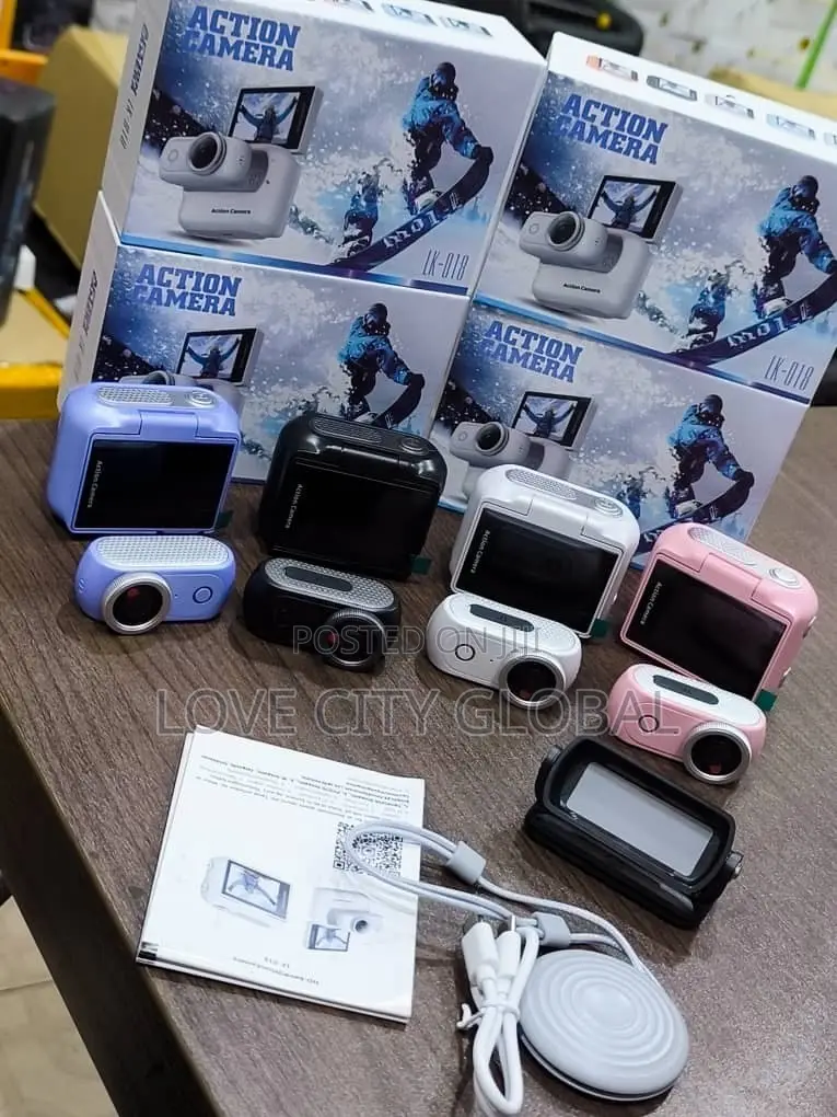 Action Camera Flip Screen WiFi Video Portable Sports Camera Anti Shake