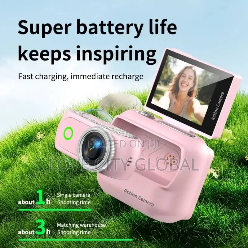 Action Camera Flip Screen WiFi Video Portable Sports Camera Anti Shake