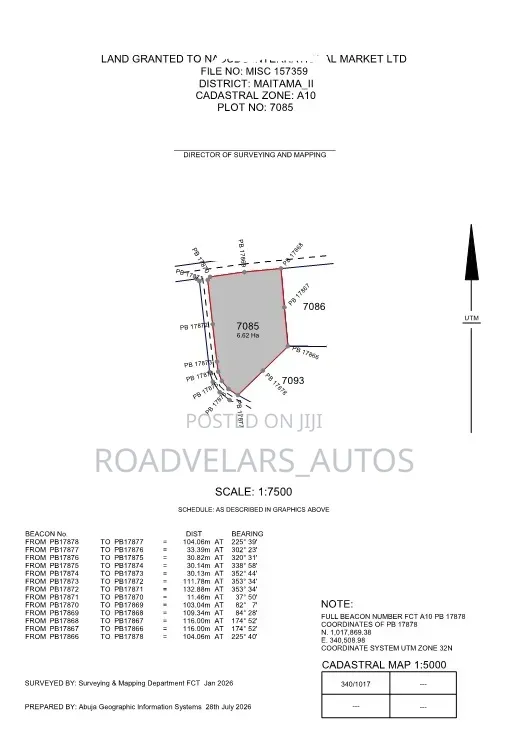 Maitama 2, 11 Hectares of Land Available