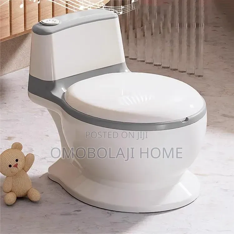 Realistic Kids Potty Trainer Seat With Built-in Wipe Storage