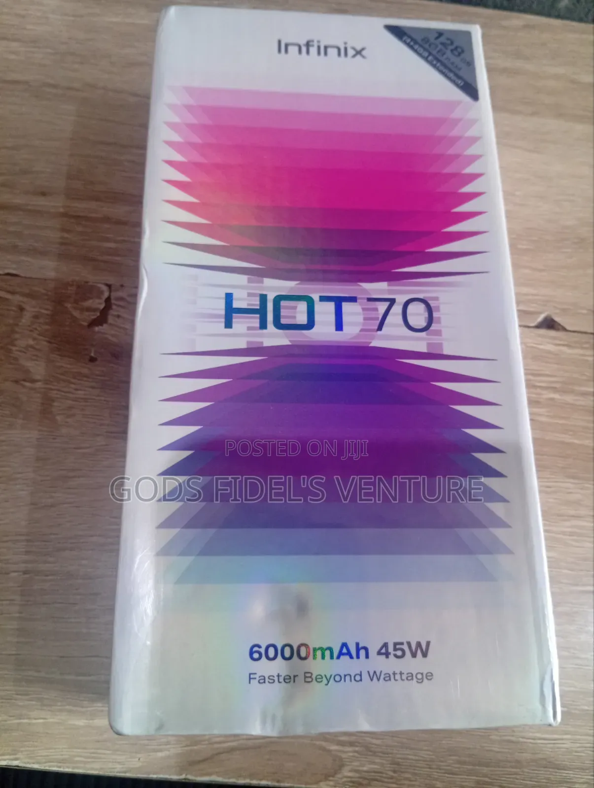 New Infinix Hot 70 128 GB Black