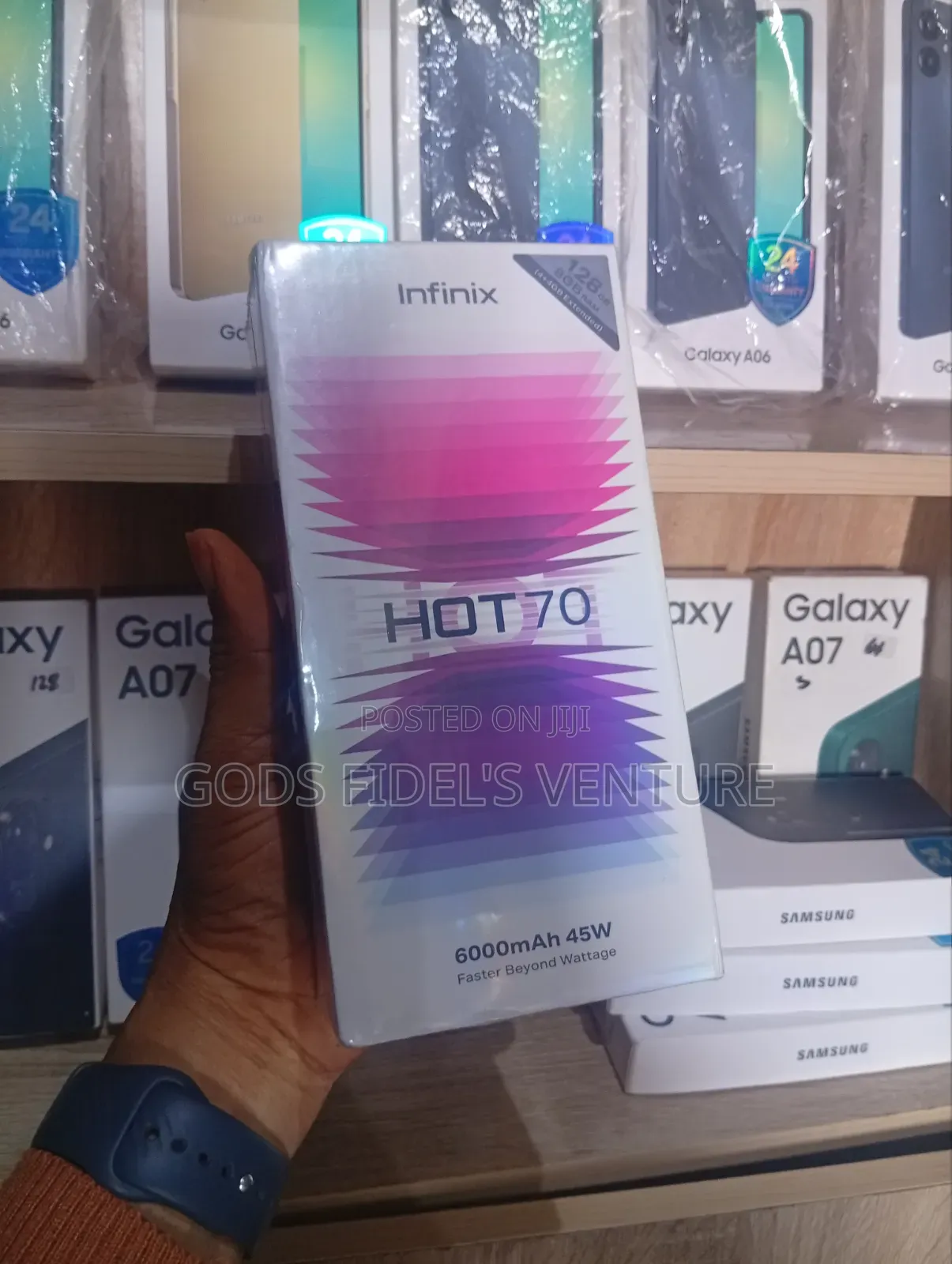 New Infinix Hot 70 128 GB Black