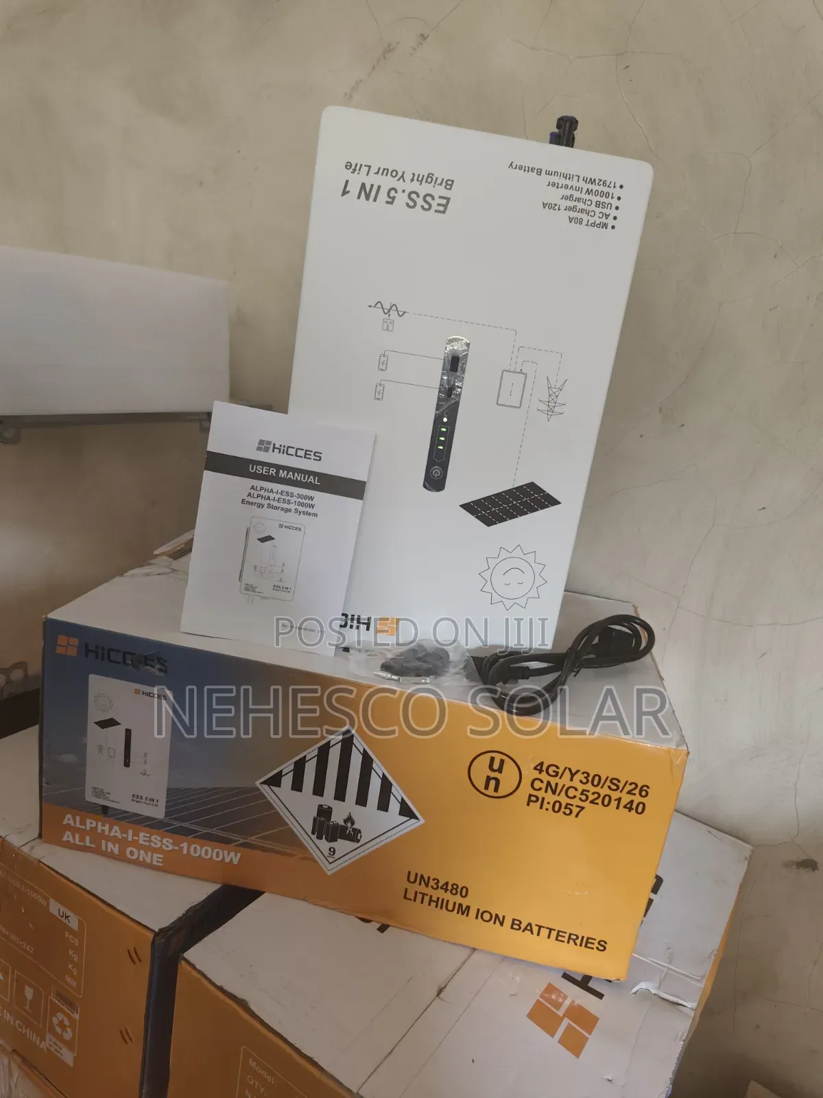 2Kwh/1000w Efficient Home Energy Storage – AC Solar Charging!