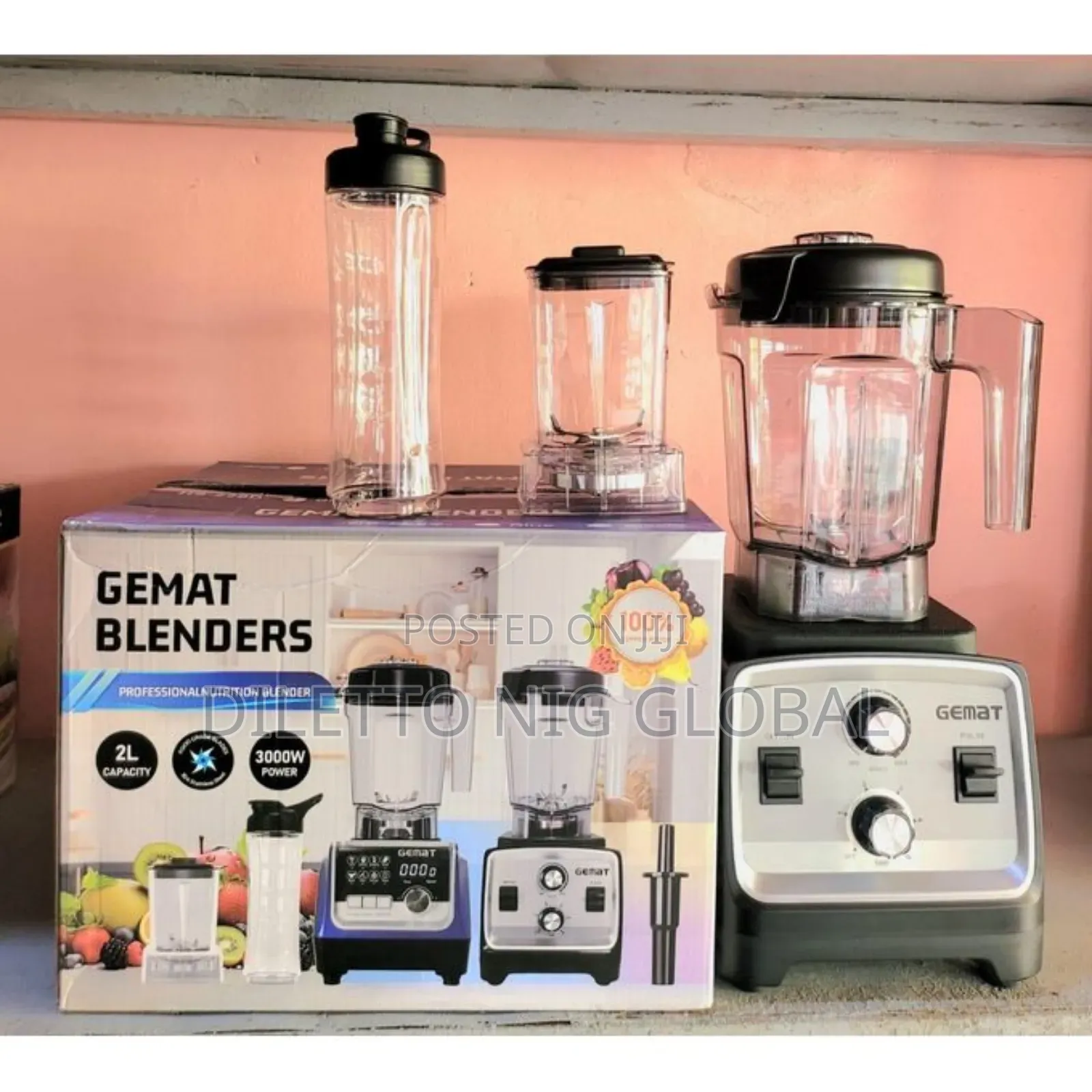 Gemat Double Jug Heavy Duty Commercial Blender