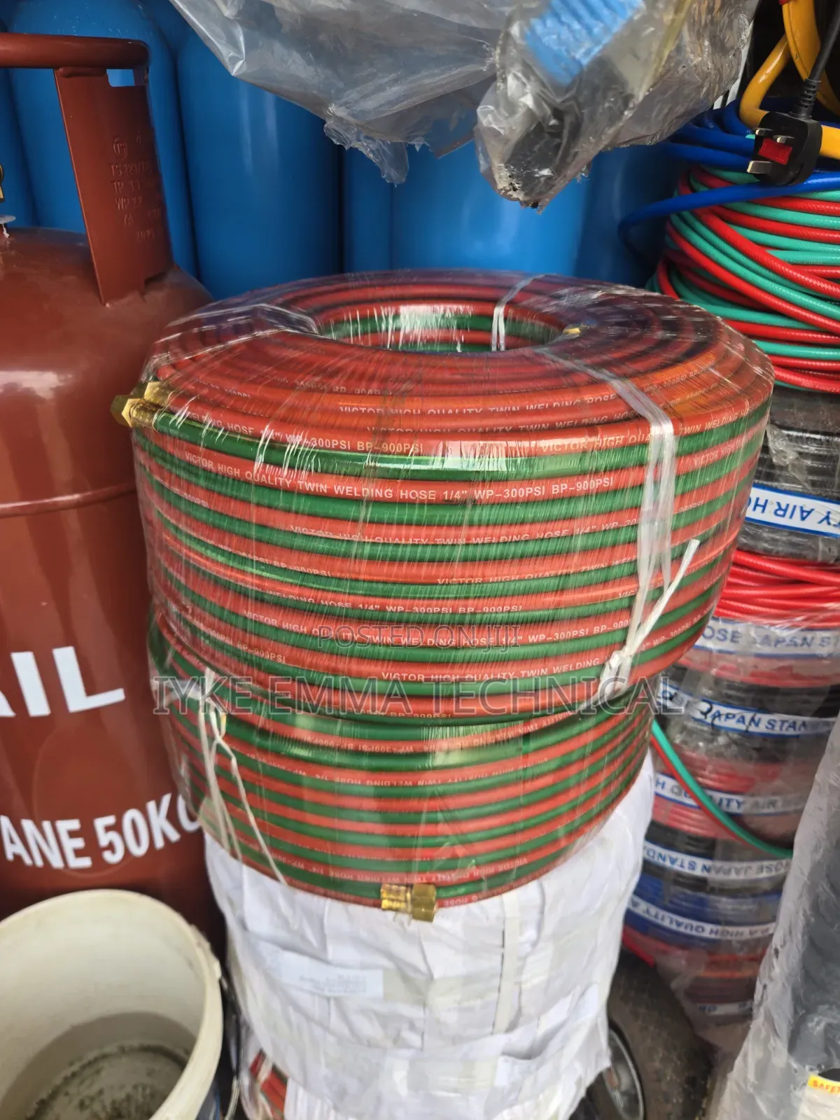 Victor Twin Welding Hose 1/4" X 100mtrs