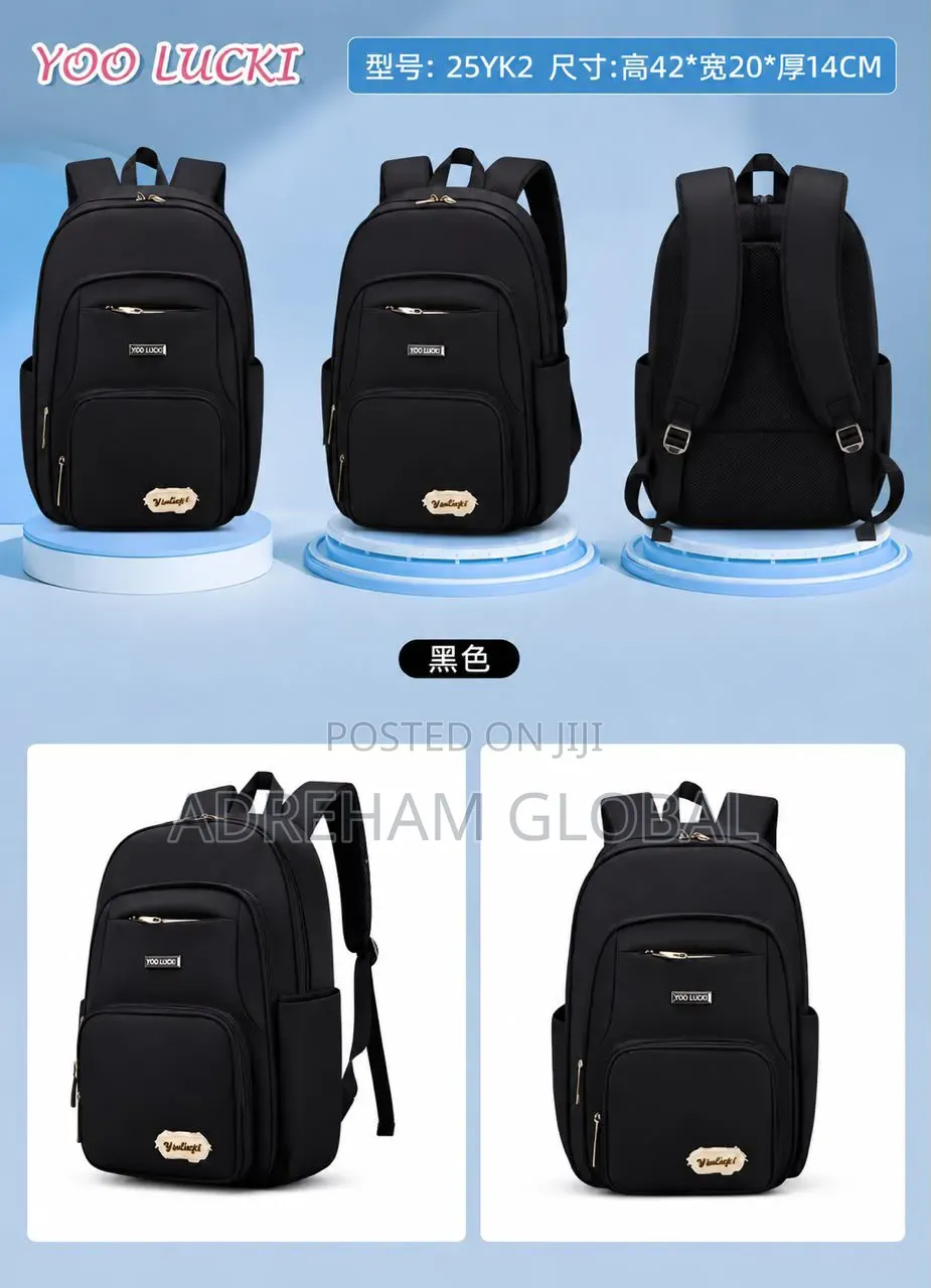Quality Oxford School Bag With Mini Pencilcase for Primary 5 to Jss3