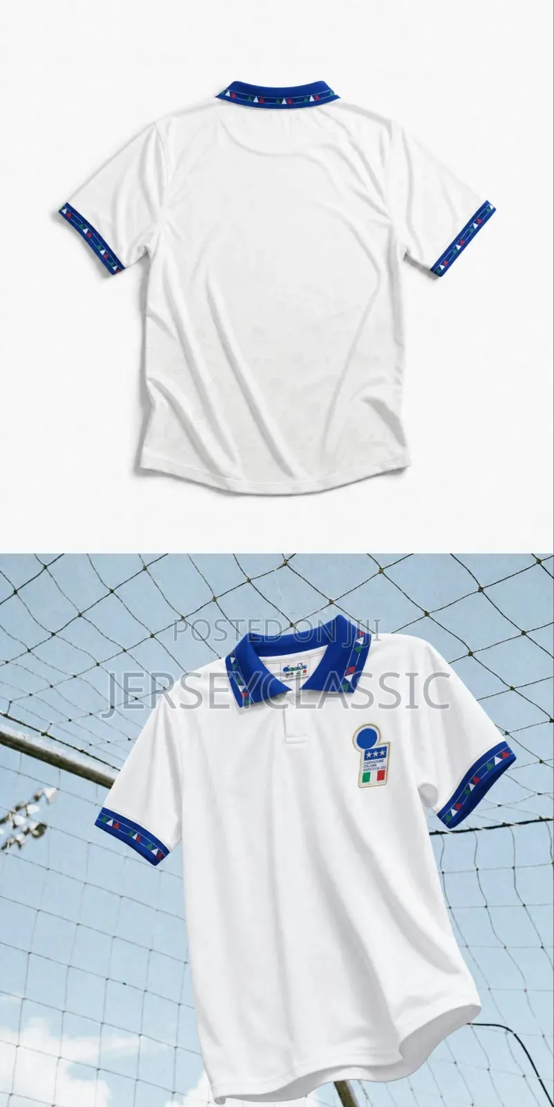 Italy Vintage Retro Jersey – Classic Azzurri Football Shirt