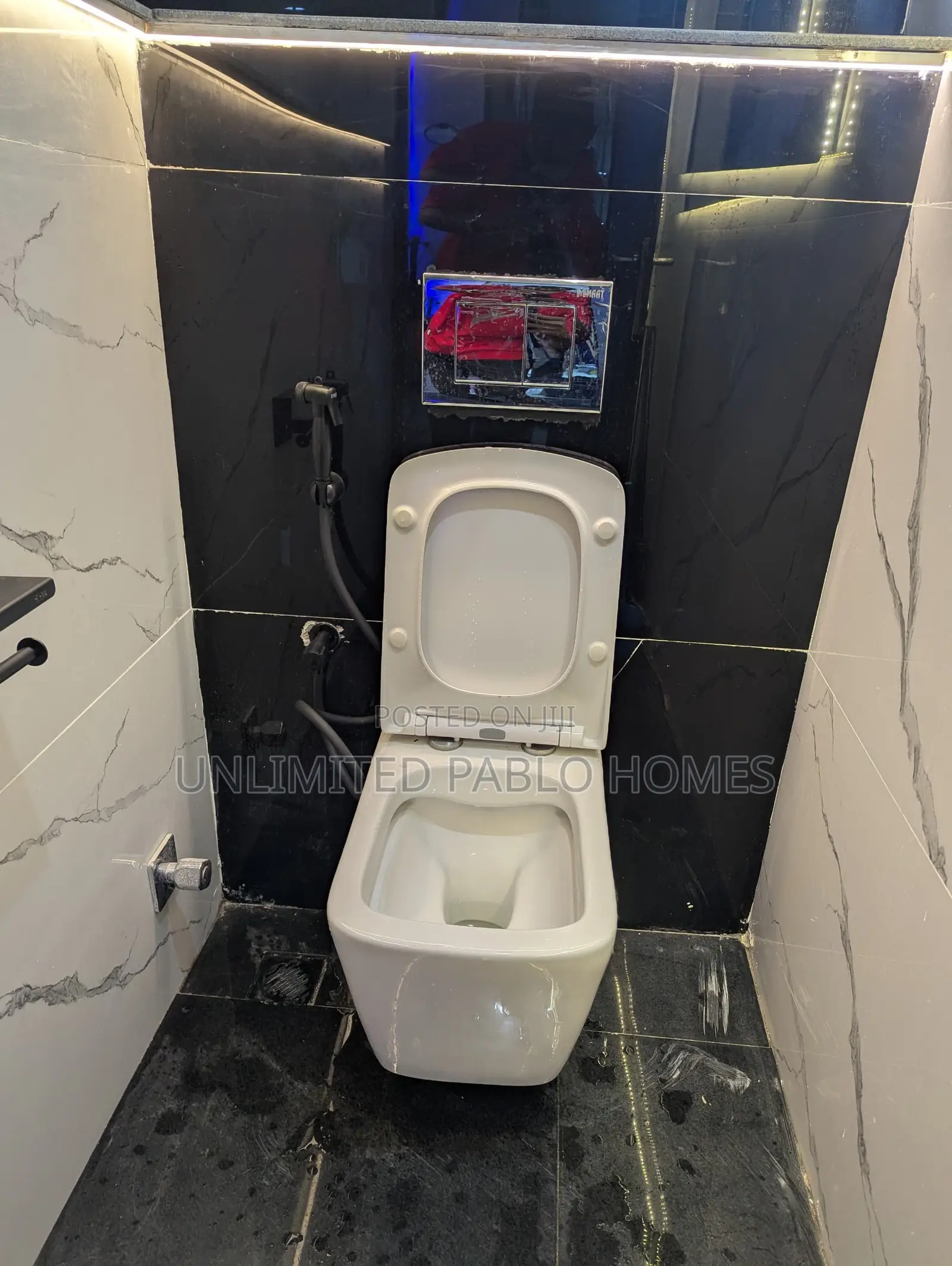 Wall-Hung Water Closet With Concealed Tank