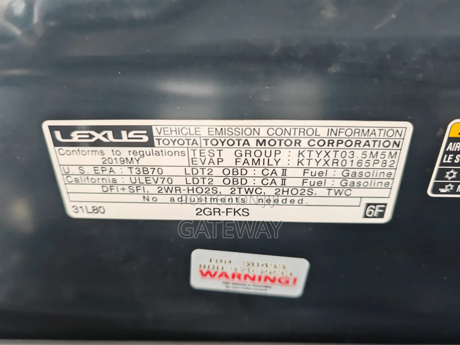 Lexus RX 2019 Black
