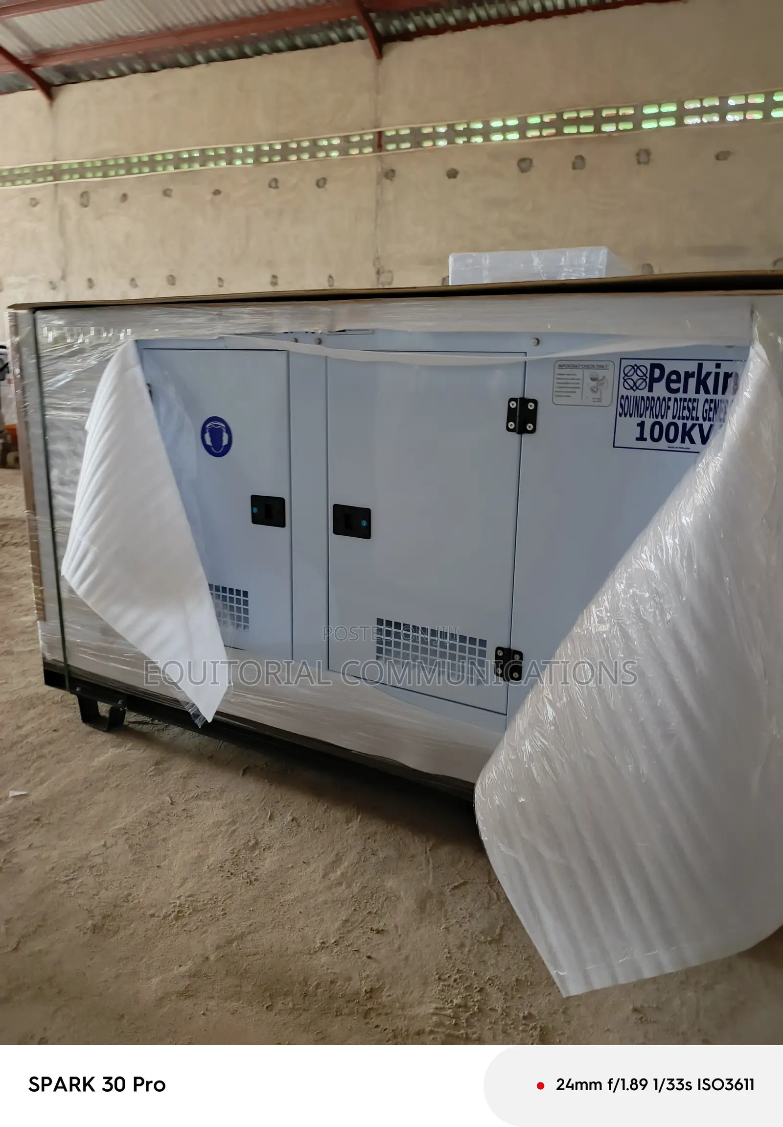 Perkins 100kVA Soundproof Diesel Genset