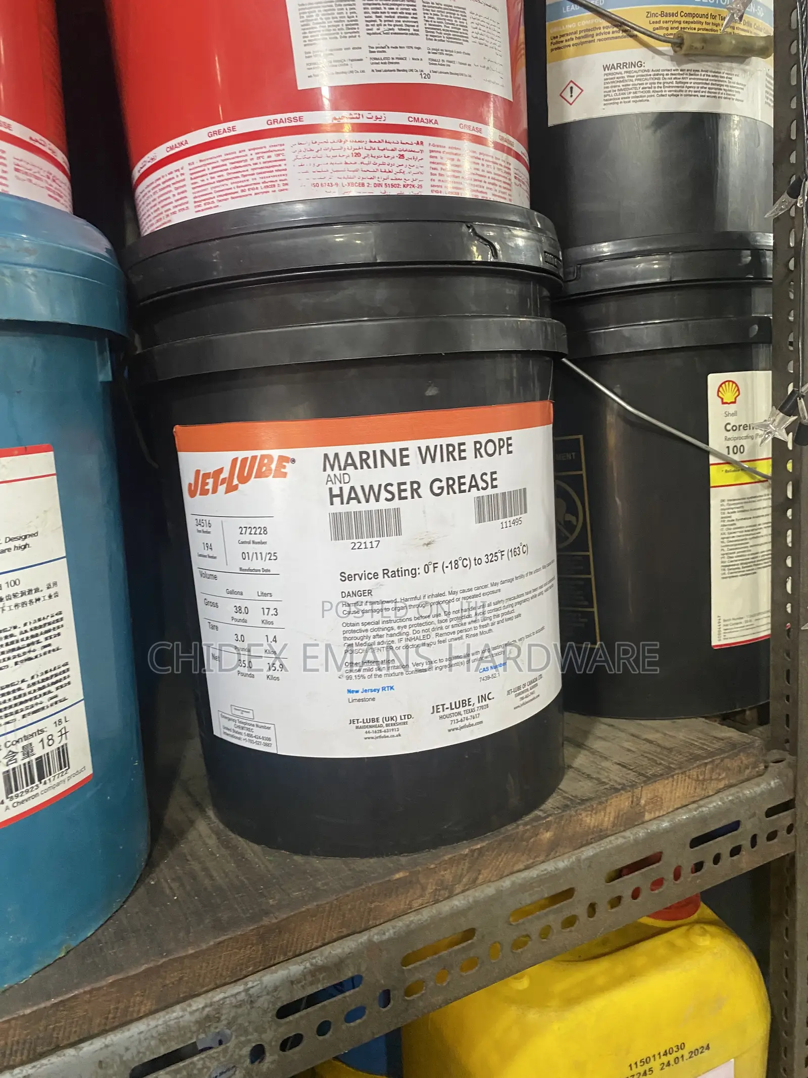 Jetlub Marine Wire Rope Hawser Grease