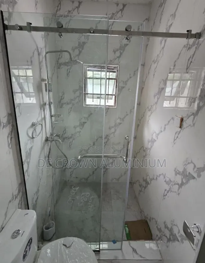 Sliding Bathroom Shower Glass Cubicle | 10mm Tempered Glass | Silver