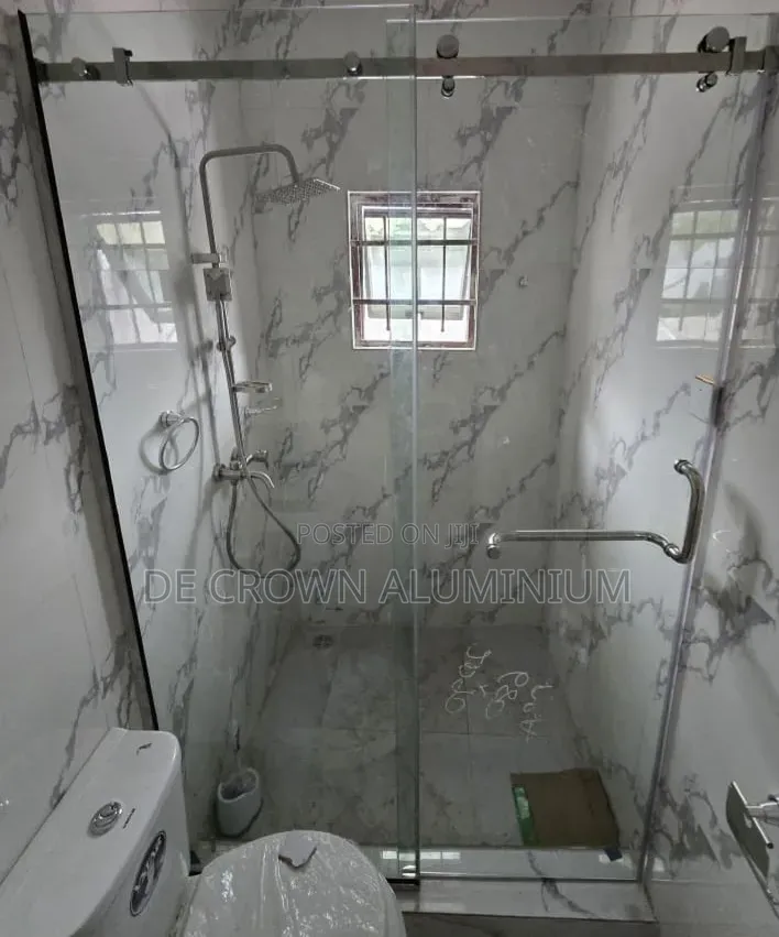 Sliding Bathroom Shower Glass Cubicle | 10mm Tempered Glass | Silver