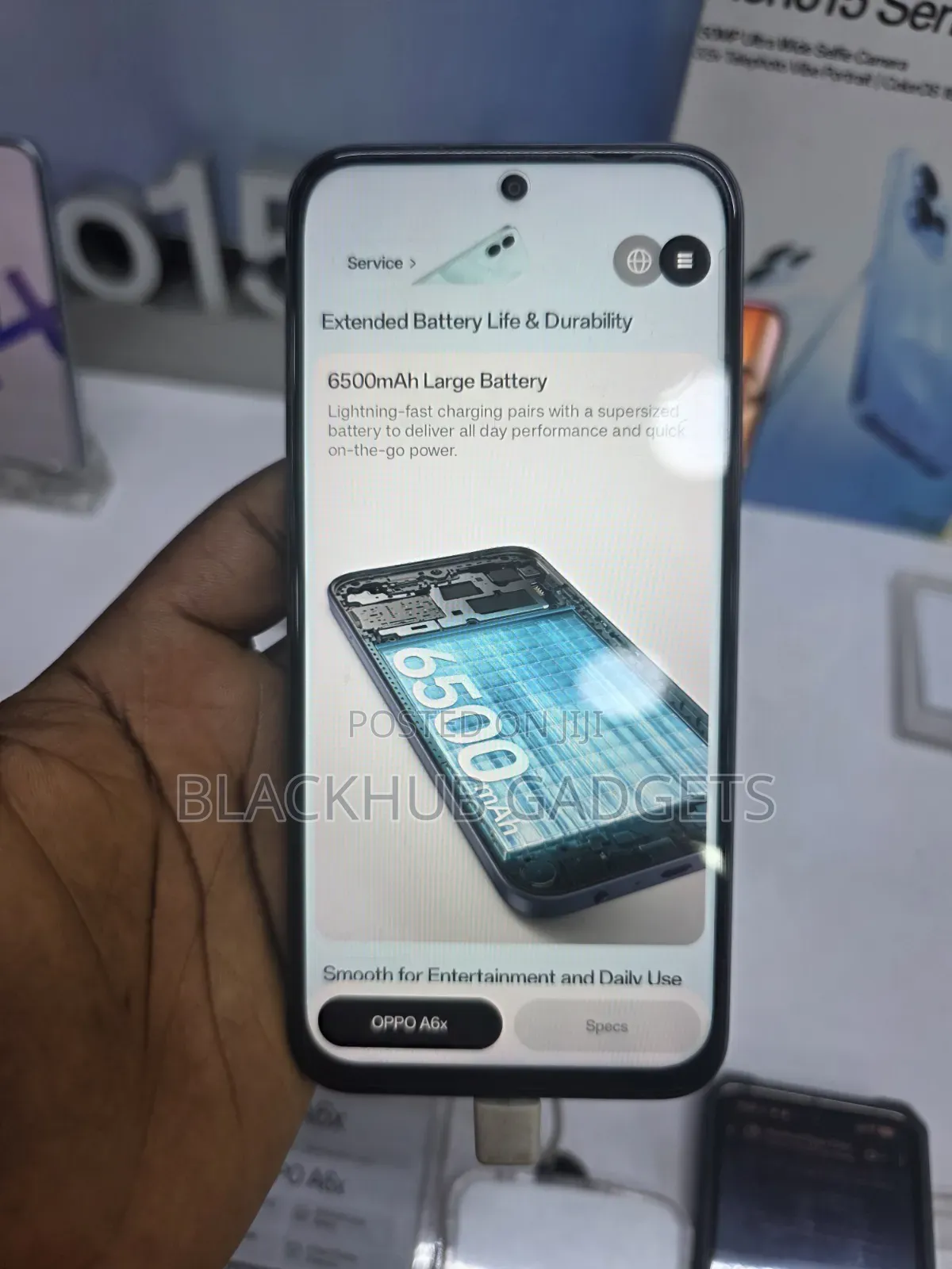 New Oppo A6x 128 GB Blue