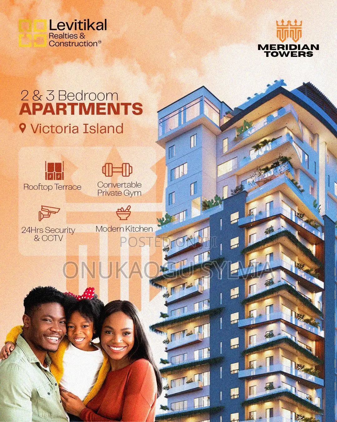 2bdrm Apartment in Meridian Tower, Ademola Adetokunbo for sale