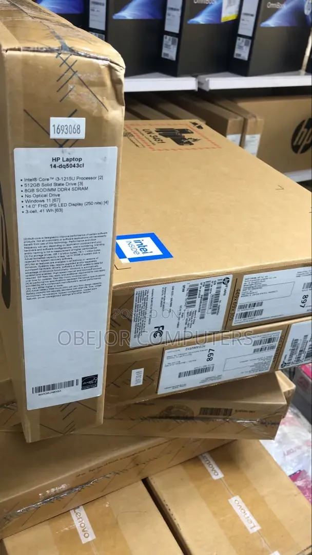 New Laptop HP 14S 8GB Intel Core i3 SSD 512GB