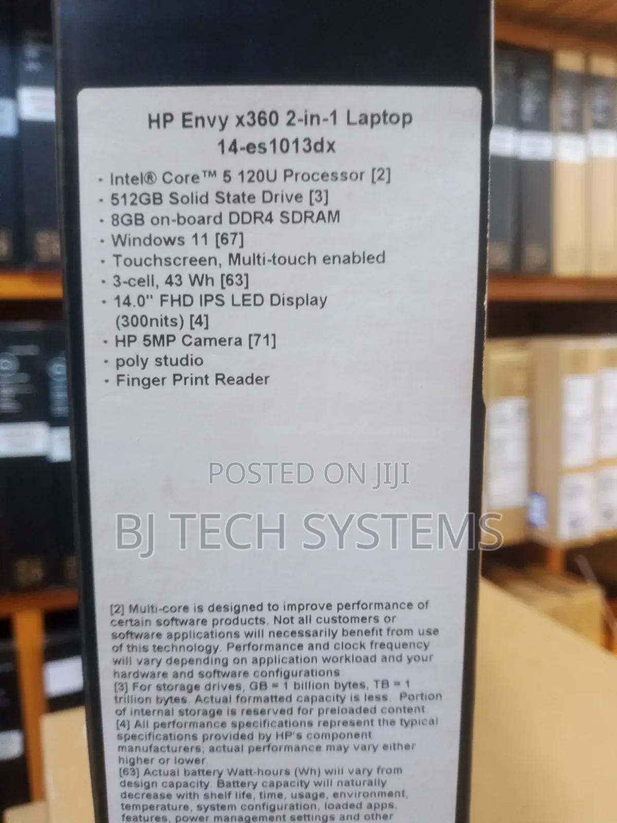 New Laptop HP Envy x360 8GB Intel Core 5 SSD 512GB