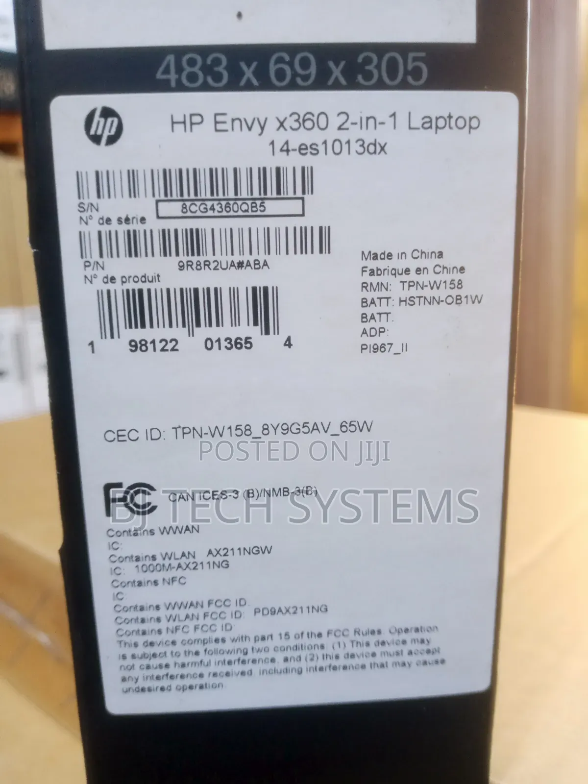 New Laptop HP Envy x360 8GB Intel Core 5 SSD 512GB