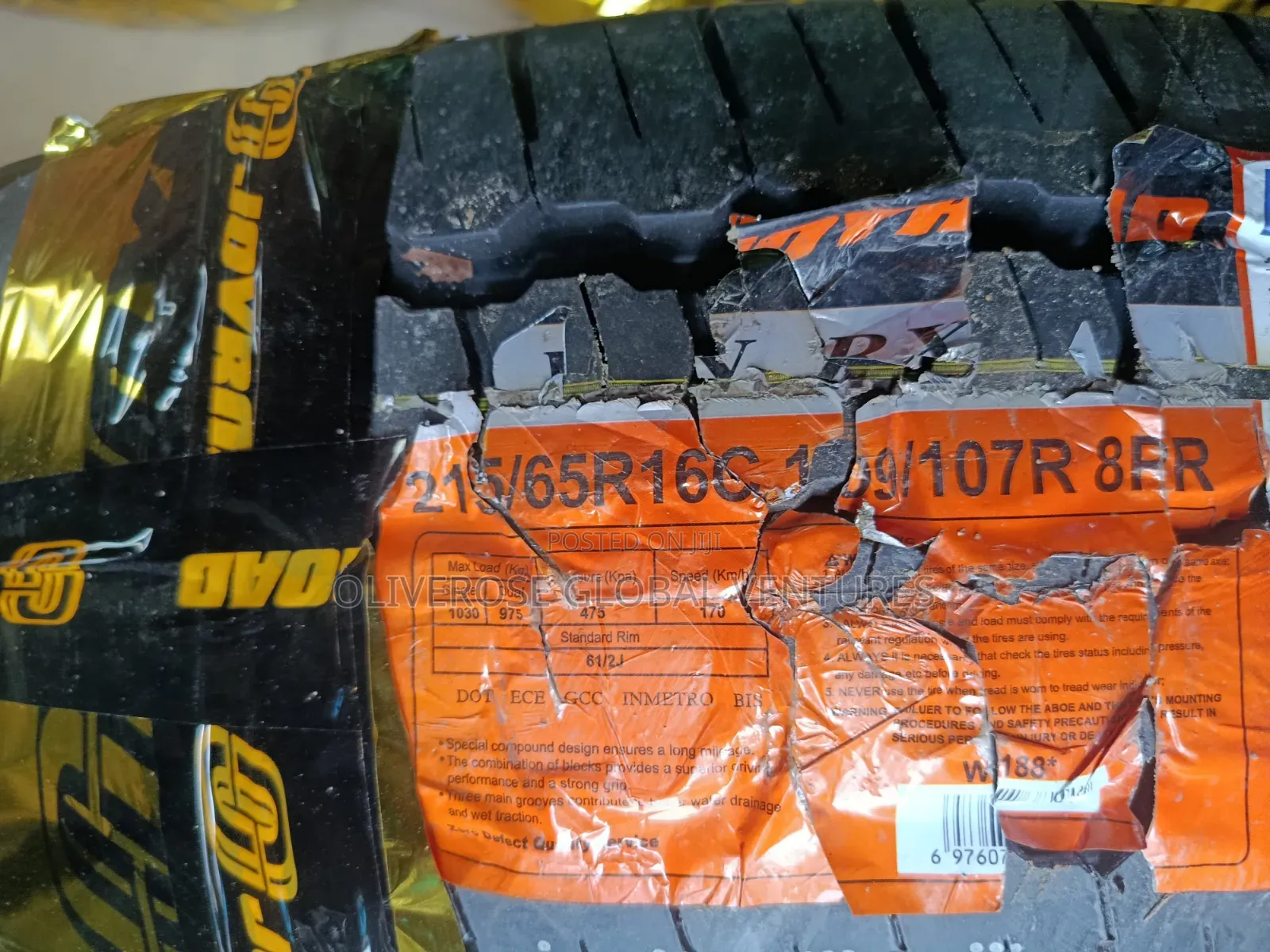 215/65/16c Cargo Tyre for Sienna,Camry,bus