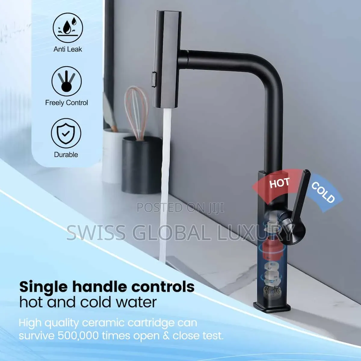 This Kitchen Faucet With Pull Down Sprayer Has 3 Spray Modes