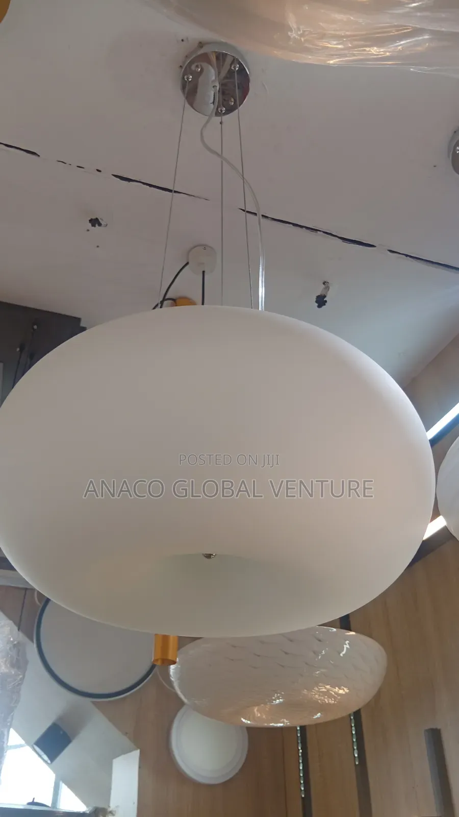 Morden Large Round Globe Pendant Light With Bulb