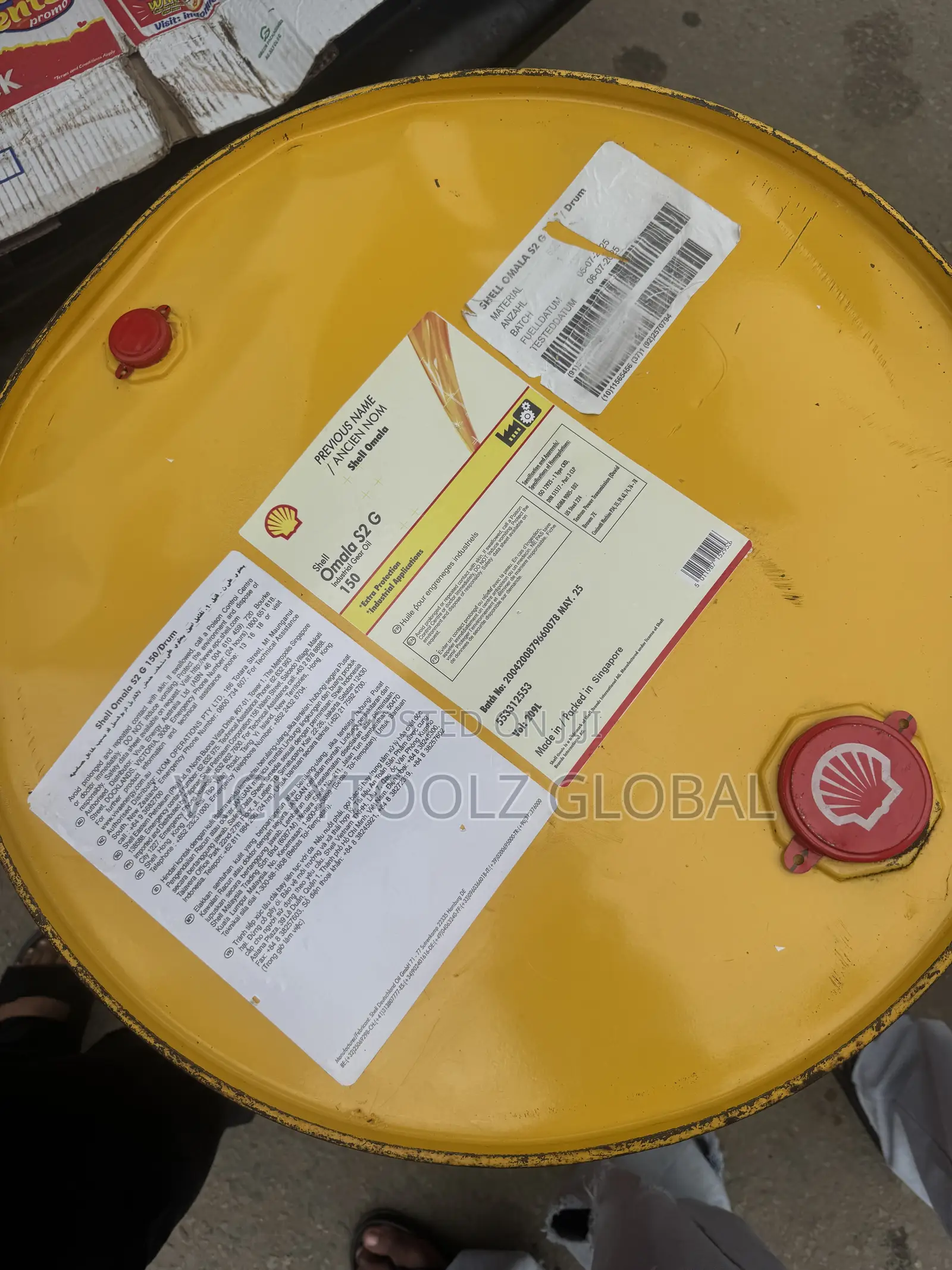 Shell Omala S2 G 150 Industrial Gear Oil 209Liters