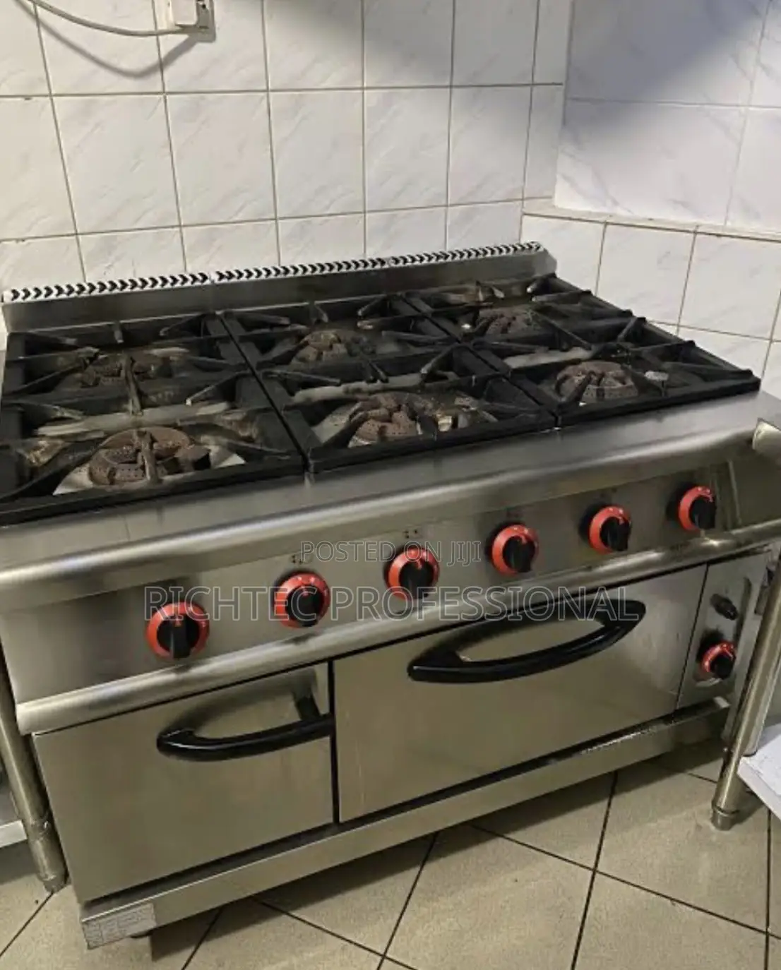 High Quality Commercial 6-Burner Gas Range With Oven