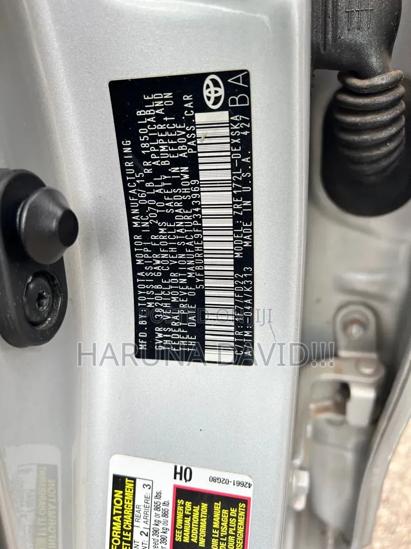 Toyota Corolla 2015 Silver