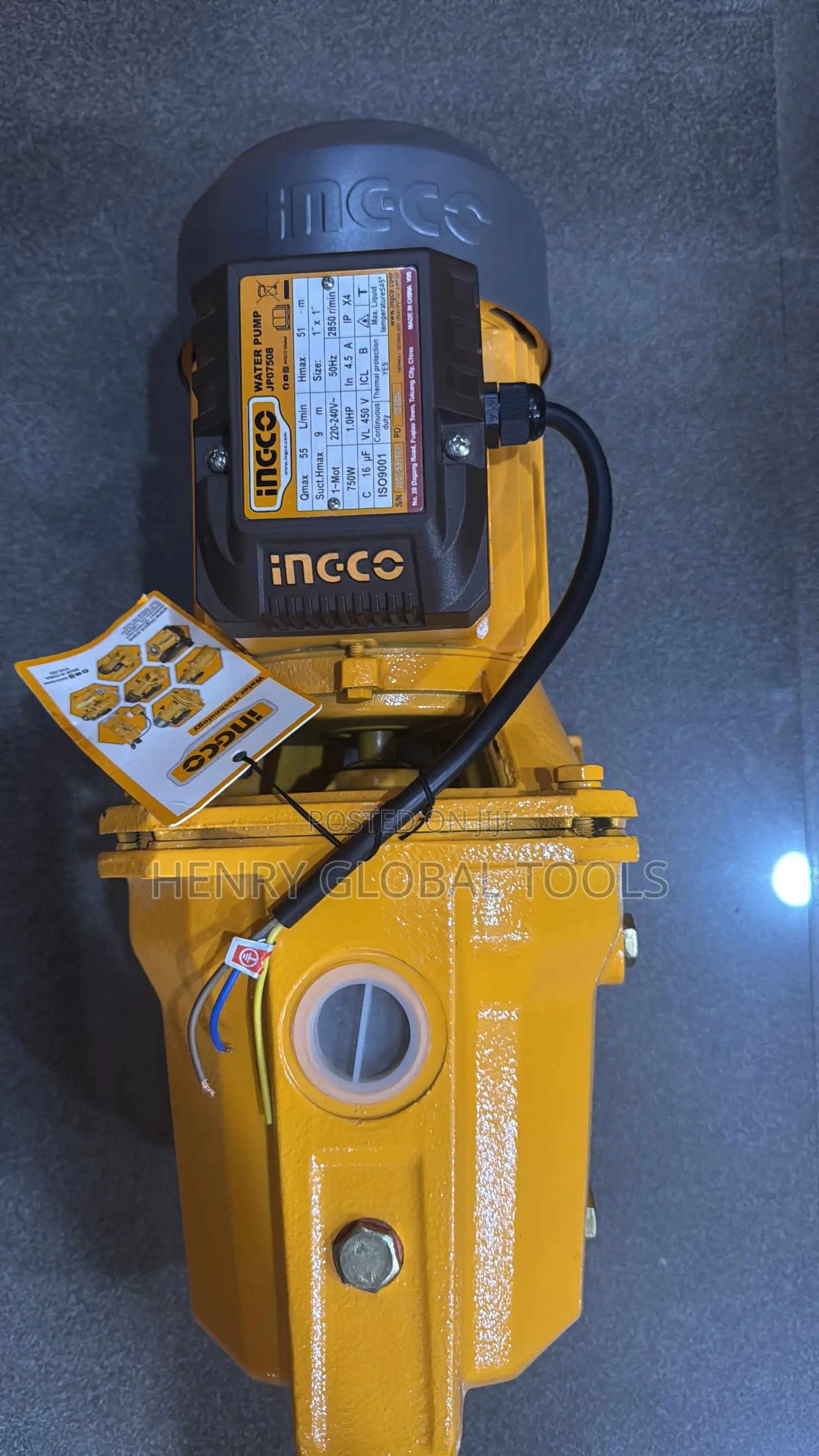 1hp 750w Ingco Surface Water Pump Machine