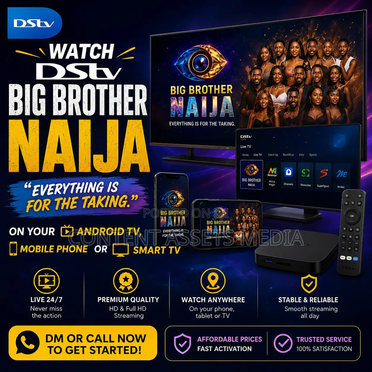 Watch Big Brother Naija Live on Your Device