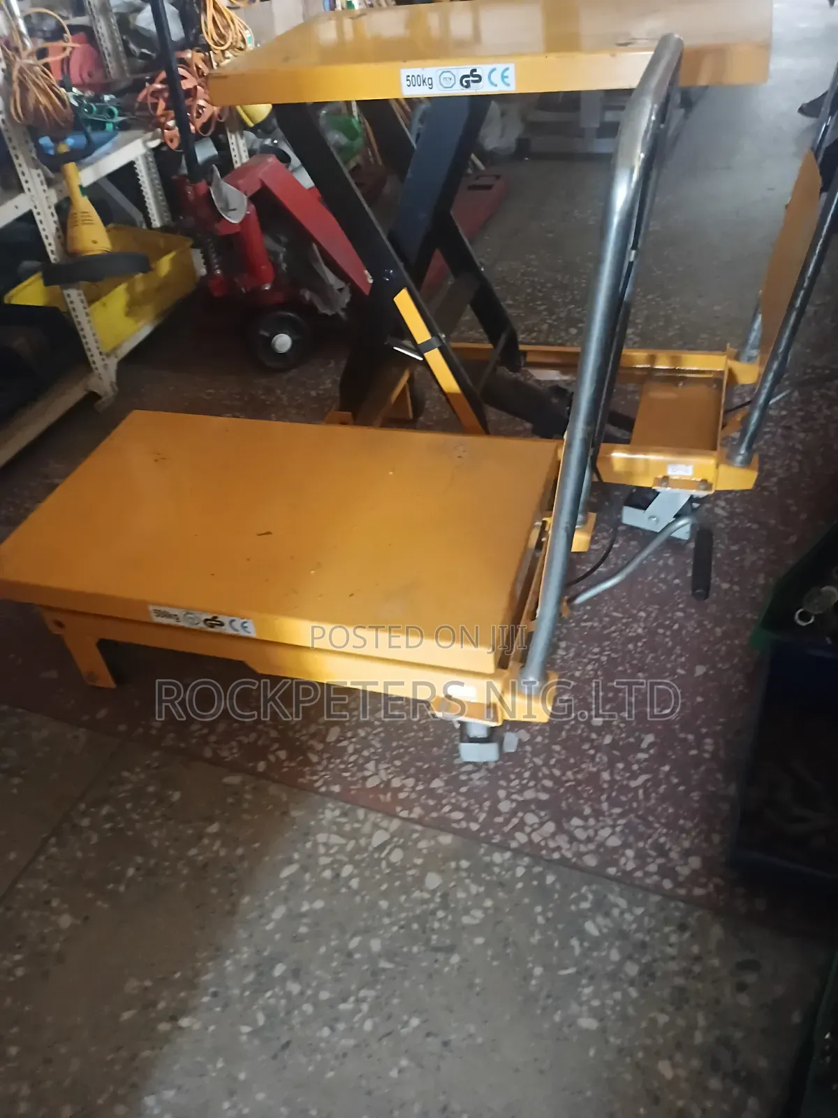 Scissor Lift Hydraulic Platform Table 500kg, Height 3ft