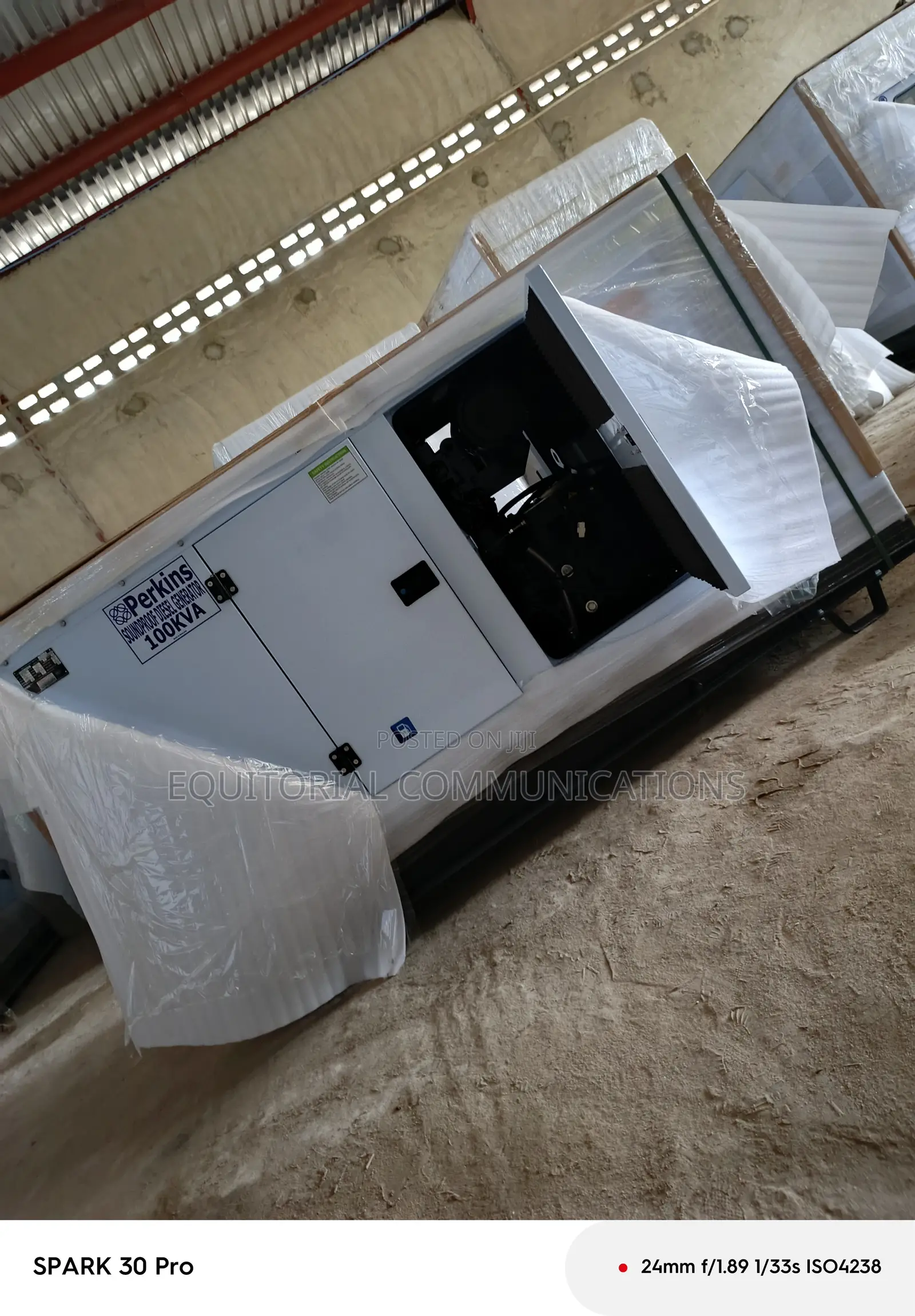 Perkins 100kVA Generator With Soundproof Enclosure