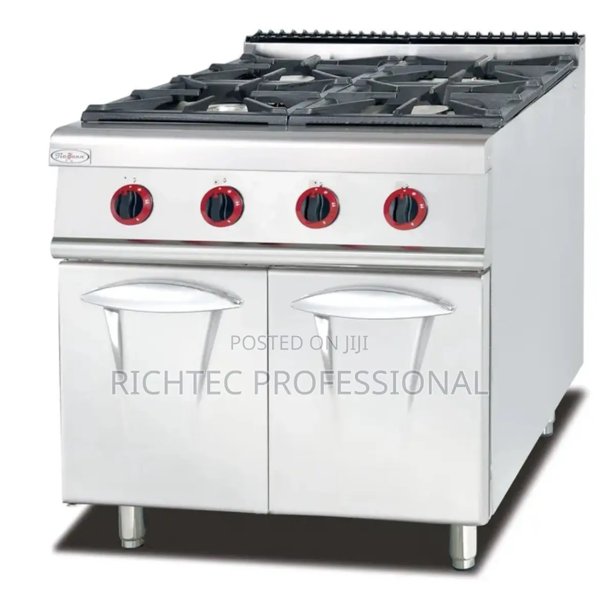 High Quality Commercial Four Burner Gas Cooker With Cabinets