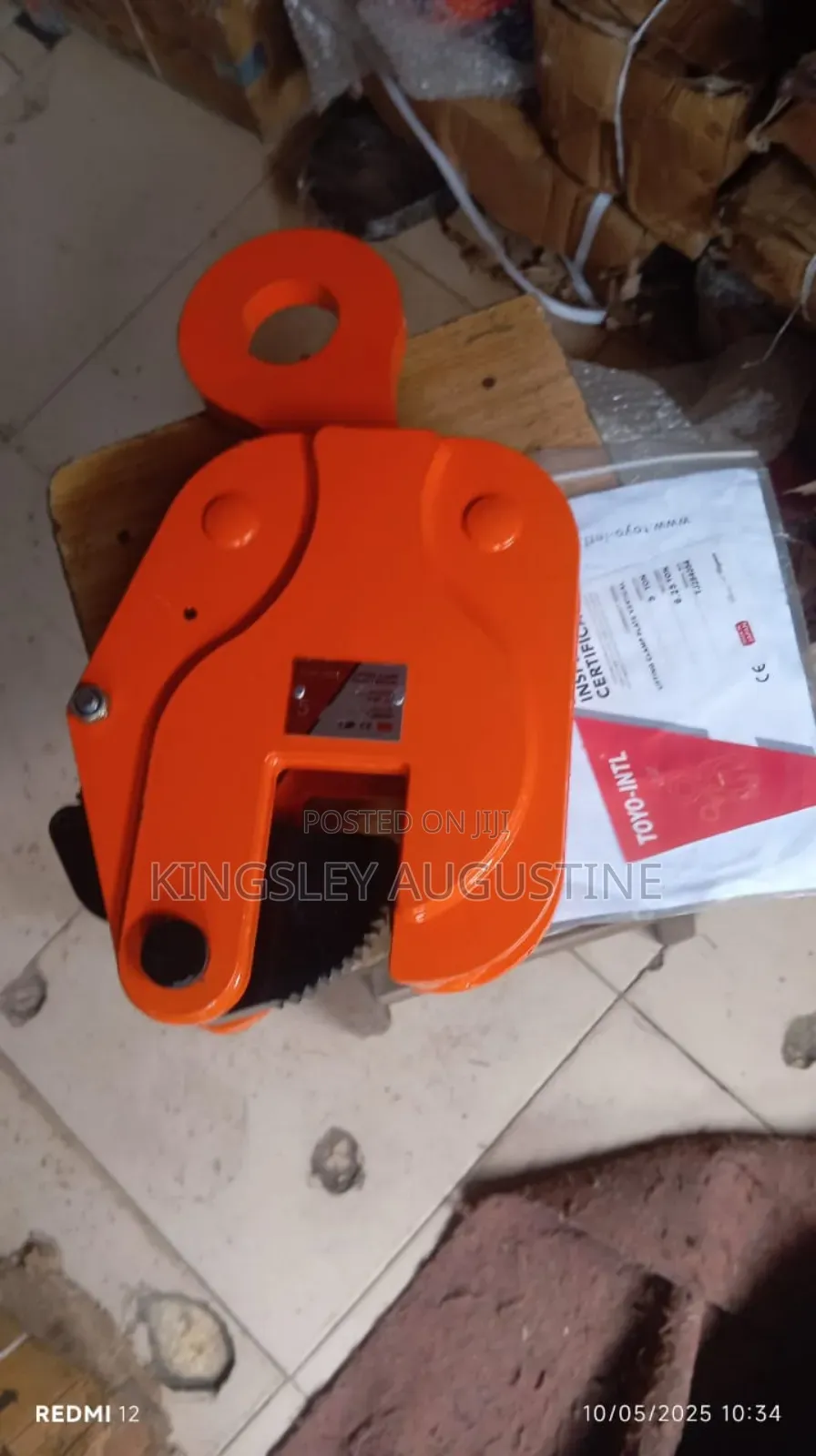 Toyo Plate Lifting Clamp